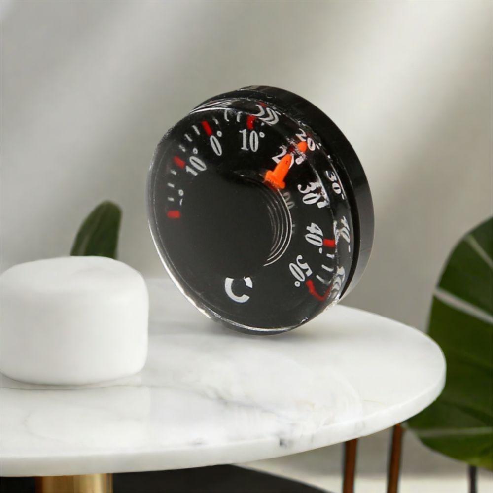 

Waterproof Circular Thermometer Mini High Accuracy Thermometer Practical Dial Thermometer Home чорний