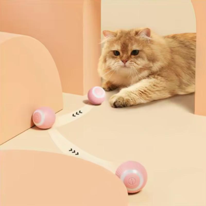 Automatic Smart Cat Toy Interactive Electric Rolling Ball for Pet Training Self-Moving Kitten Plaything for Indoor Cats