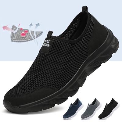 Men Running Shoes Men Sneakers Breathable Light Male Sport Shoes Comfortable Mesh Flexible Soft Walking Jogging Shoes
