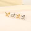 1Pc/5Pcs Titanium Star Ear Tragus Cartilage Helix Daith Piercing Lip Stud Earrings for Women Internal Thread Body Piercing 16G