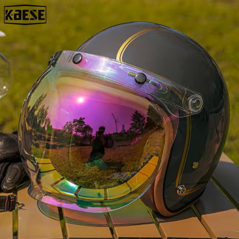 New Design Retro Motorcycle Helmet Open Face Helmet Scooter Helmets 3/4 Chopper Casco Moto Vintage Motorbike Helmets DOT ECE