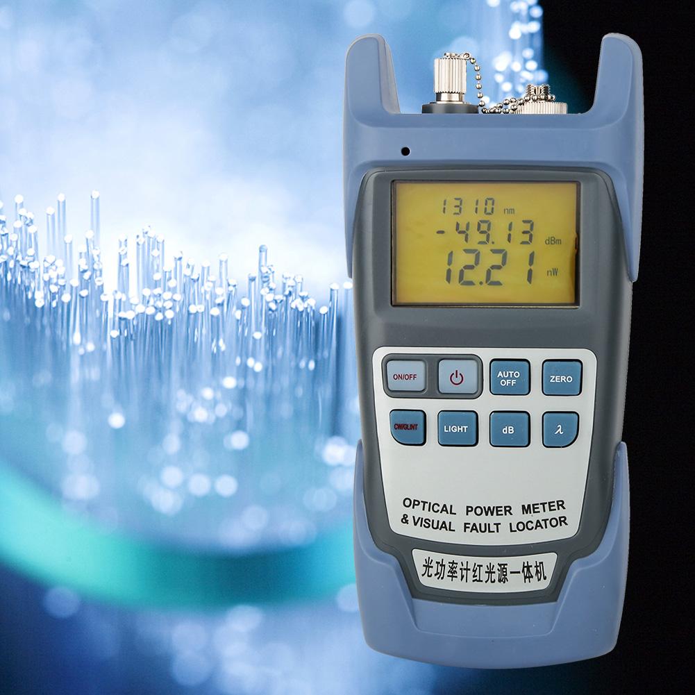 Handheld Fiber Optical Power Meter Visual Fault Locator Fiber Optic Cable Tester 70 + 10dB