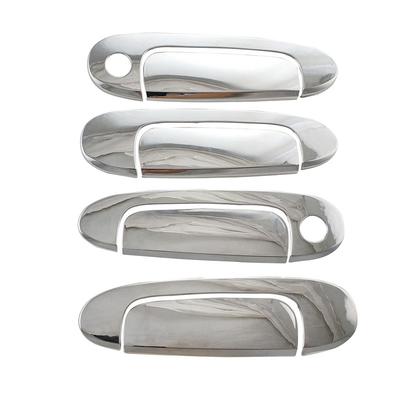 8pcs New Car Chrome Accessories Plated Door Handle Bowl Covers Trim Paste Style For Toyota Echo 2000 2001 2002 2003 2004 2005