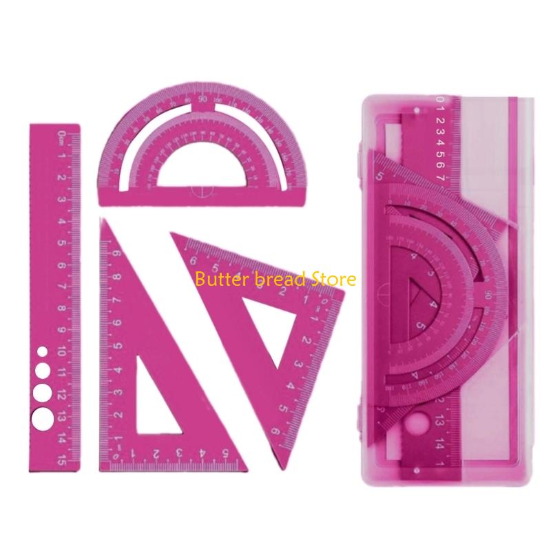 W89C 4 шт. Профессиональные металлические линейки с точной разметкой и легким дизайном для академического использования