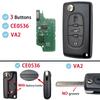 ASK FSK For Citroen C2 C3 C4 C5 C6 Xsara Berlingo For Peugeot 207 307 308 407 607 807 HU83 VA2 CE0536 CE0523 Flip Remote Car Key