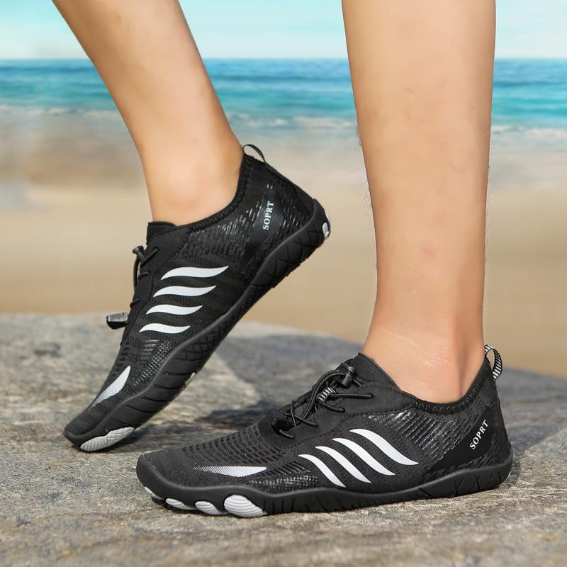 Pánské dámské prodyšné plážové boty na plavání Rychleschnoucí aqua ponožky Boty do bazénu Surfing Potápění Rybaření Brodění Tenisky
