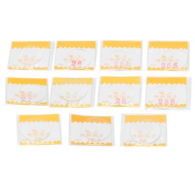 11Pcs Flat Watch Lens High Durability Easy Operation Small Size Professional Watch Glass Lens for