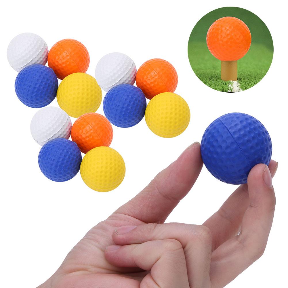 12 Stück PU Kinder Kinder Golfbälle Bunt Elastisch Golfbälle Set Training Übungszubehör