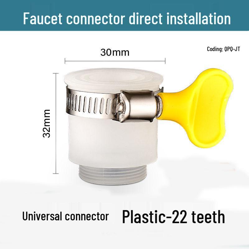 Universal Threadless Faucet Connector and Converter