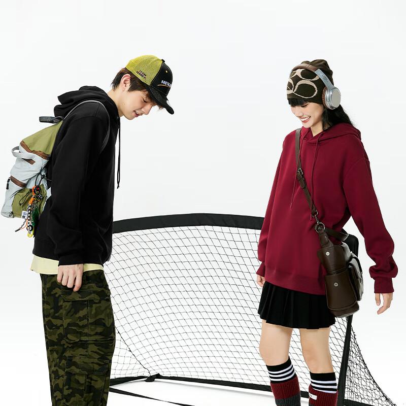 MINISO Men's American Style Hooded Graphic Sweatshirt Z