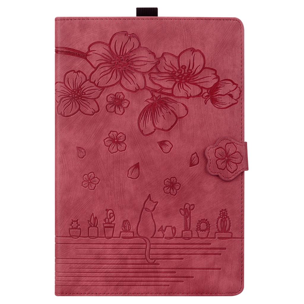 For Redmi Pad Pro 12.1 Inch 2024 Case Leather Wallet Cards Stand Tablet Cover Flowe Cats Case for Xiaomi Poco Pad 12.1 Cover