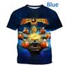 Men's T-Shirt Halloween 3D Print Cool Heavy Metal Rock Band Summer Men's Short-Sleeved Outdoor Casual Breathable Men's Clothing