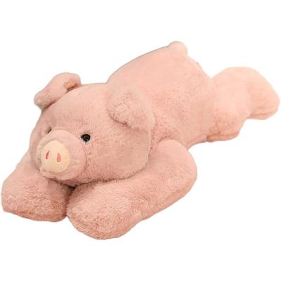 Weighted Stuffed Animal 3.3 Lbs Plush Pig Toy Designed for 19.6 Inch Gentle Throw Pillow Present In Pink Calming Sensory Stress Relief