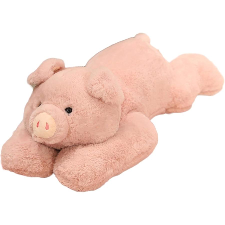 

6.2 lbs Weighted Pig Plush Stuffed Animal 29.5 Inch Soft Grey Throw Pillow Toy for Boys Girls Comfortable Huggi United States