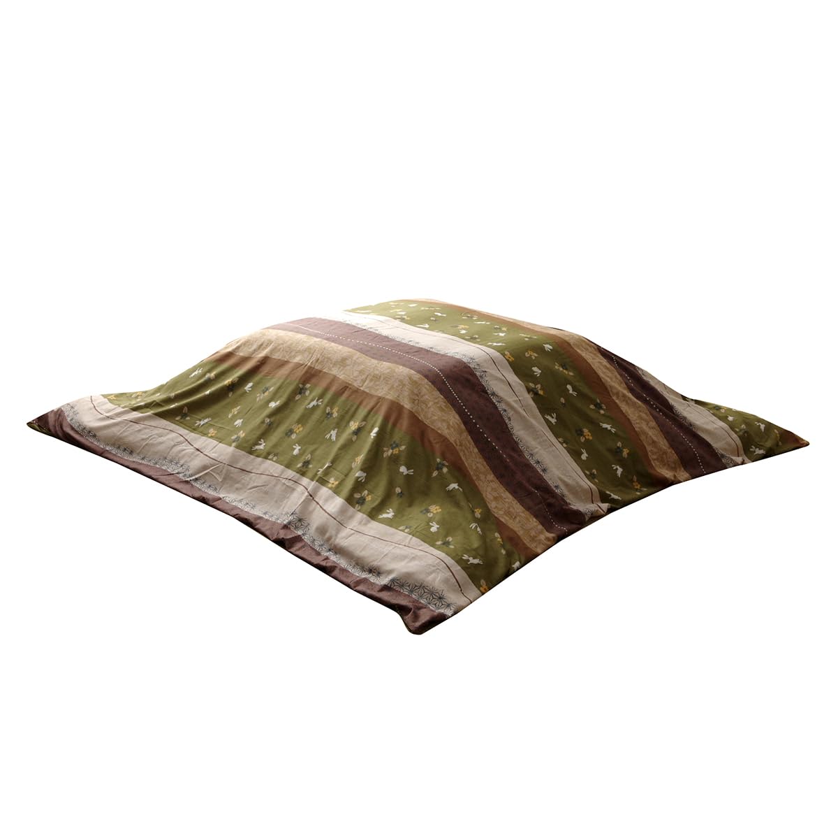 

IKEHIKO Kotatsu Futon Cover, Rectangular, Koyomi Pattern, Approx. 215 x 295cm, Green, Japanese Style, Zipper closure, Rabbit Pattern #5097289