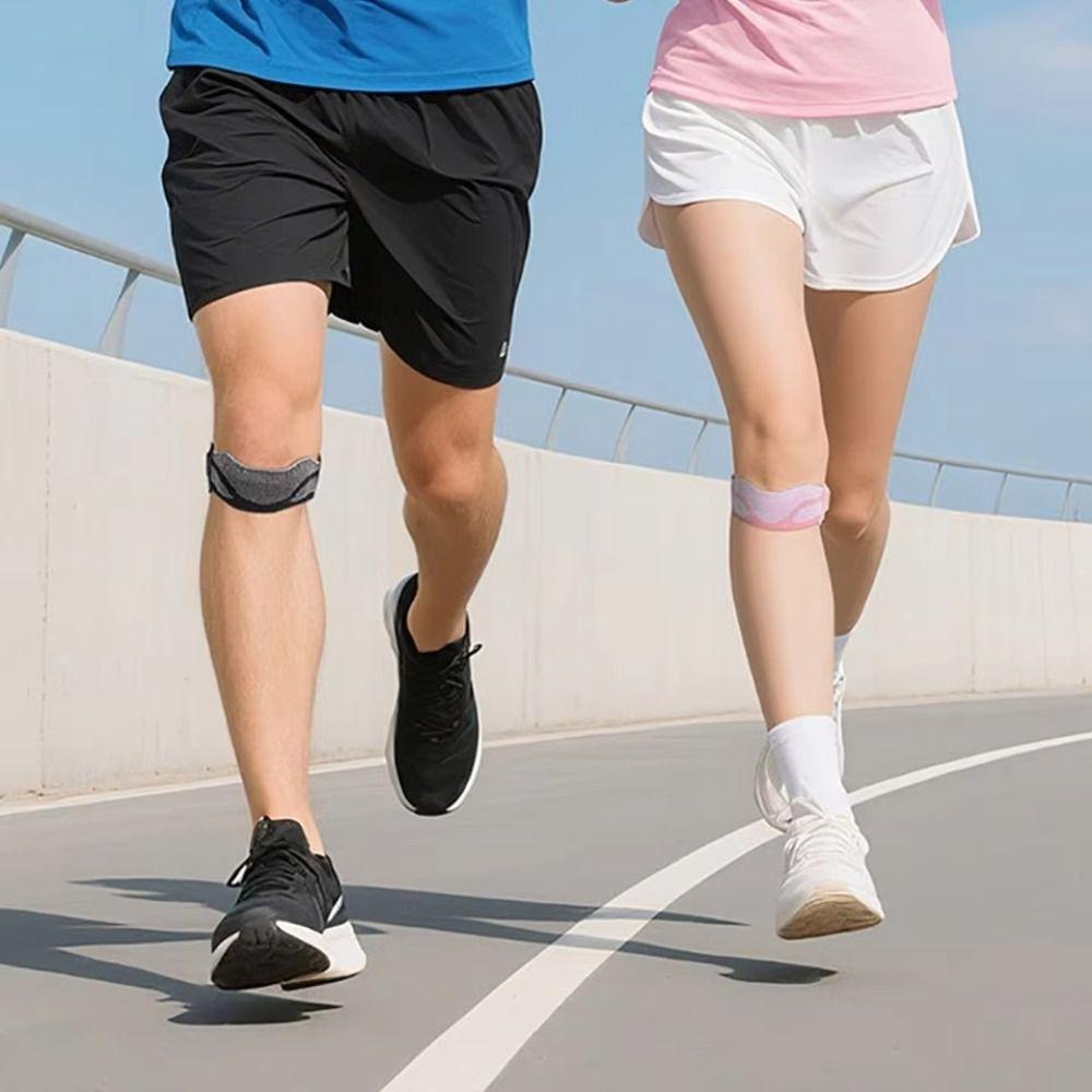 Nylon Silicone Patella Knee Strap Adjustable Tendon Strap Protector Sports Knee Brace  Men Women