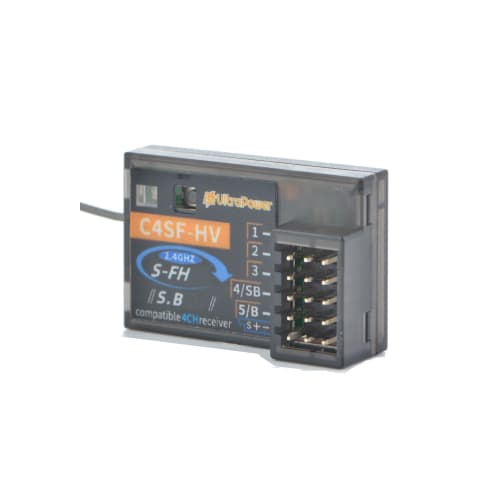 UltraPower C4SF-HV Receiver [Compatible with FUTAxx S.Bxx 2.4G S-FHxx 4CH Receivers]
