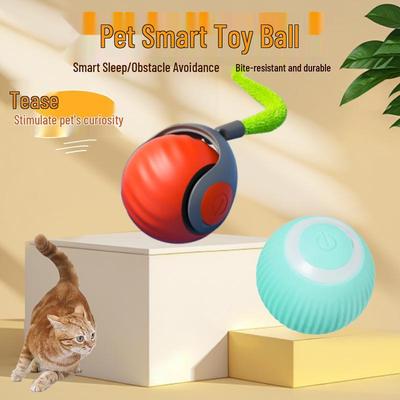 Electric Charging Cat Teaser Ball: Smart Self-Playing Pet Toy