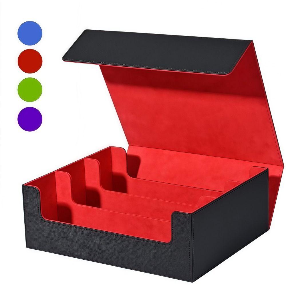 Magnetic Closure Trading Card Storage Box 1800+ Card Protection Box  For TCG PTCG MTG Sports Cards