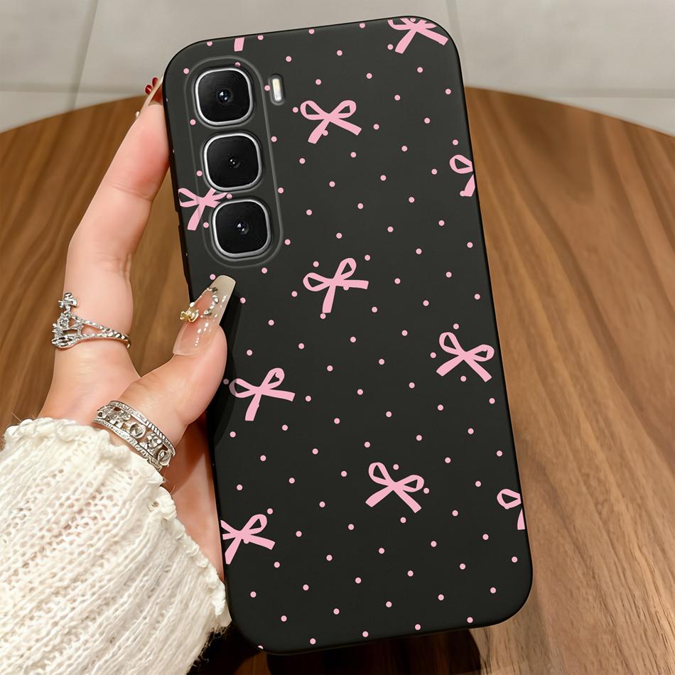 

Bowknot Phone Case For infinix Hot 60 50 Pro Plus / Hot 20 30 Play / Hot 60i 50i 40i 30i 20i 20S Soft Silicone Shockproof Cover Hot 30 (5G)&Matte Silicone