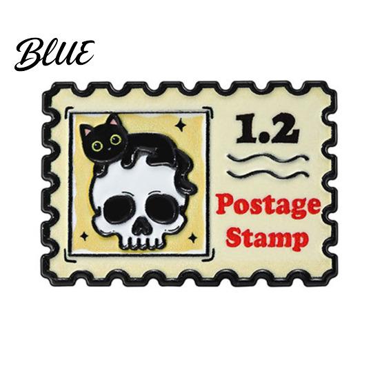 Enamel Accessory Halloween Badge Dark Gothic Style Skull Patten Milk
