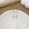 Korean Style Rhinestone Water Drop Stud Earrings - Versatile Fashion Accessories for Women