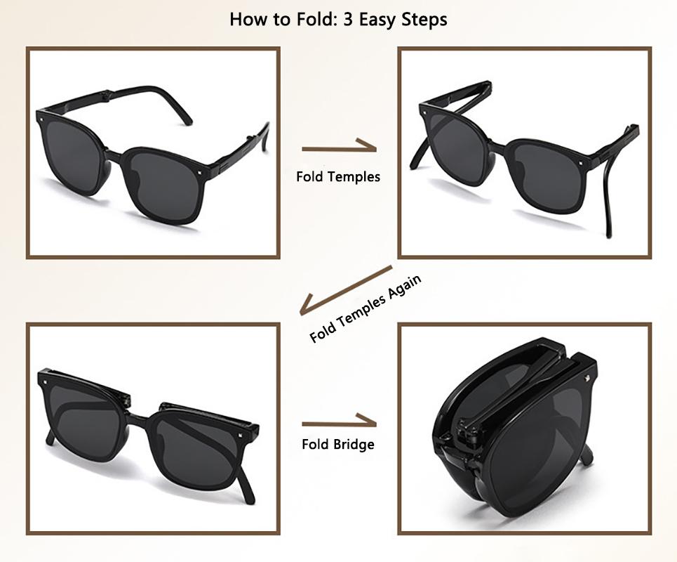 Xiaomi Foldable UV400 Sunglasses for Men & Women – Ideal for Cycling, Motorcycle, Outdoor – Comes with Portable Case