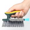 MultiSurface Cleaning Brush With V Shape and Narrow Bristles For Tile Grout Shower Corner Tight Space Efficient Scrubber