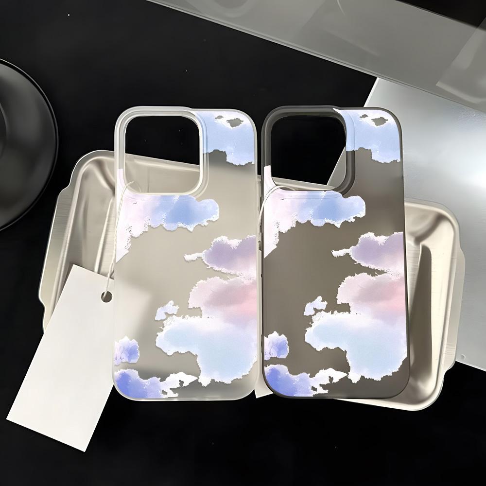 Mobile Phone Cases for iPhone 11 13 15 Pro Max 12 14 Pro Max Case iPhone 16 15 Plus 13 Pro 12 Mini 13 Mini Frosted Texture Painted Cartoon Flowers