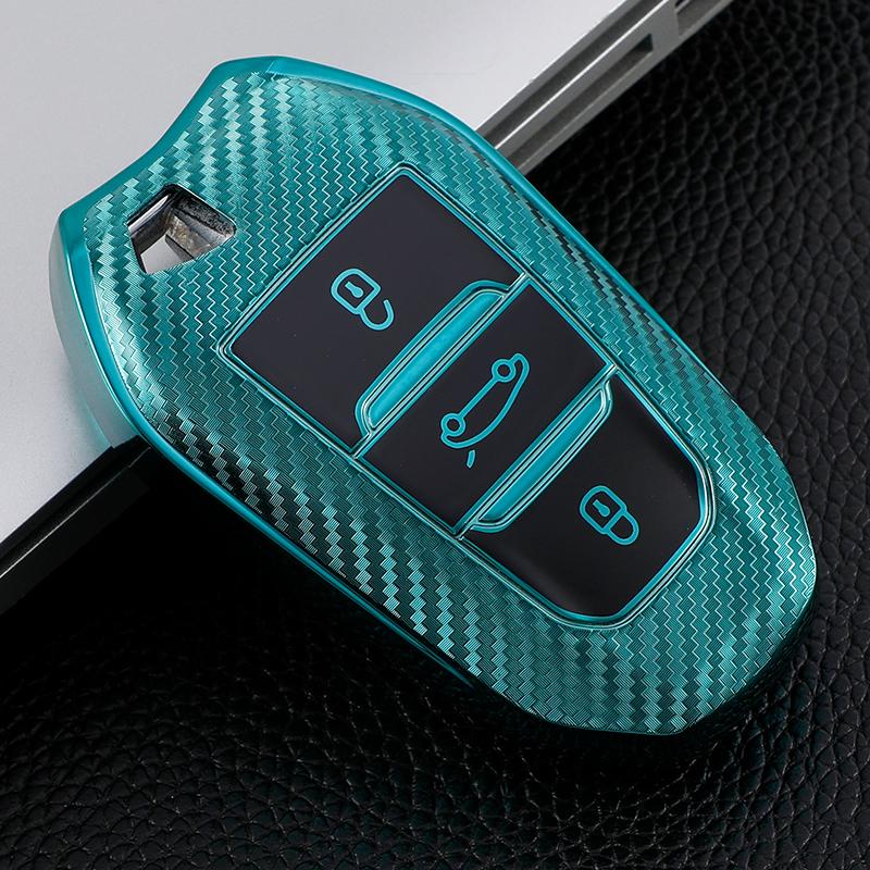 Custodia Protettiva Morbida in TPU per Chiave Telecomando Auto per Peugeot 308 408 508 2008 3008 4008 5008 Citroen C4 C5 C6 C3-XR CACTUS Picasso DS4 DS5 DS6