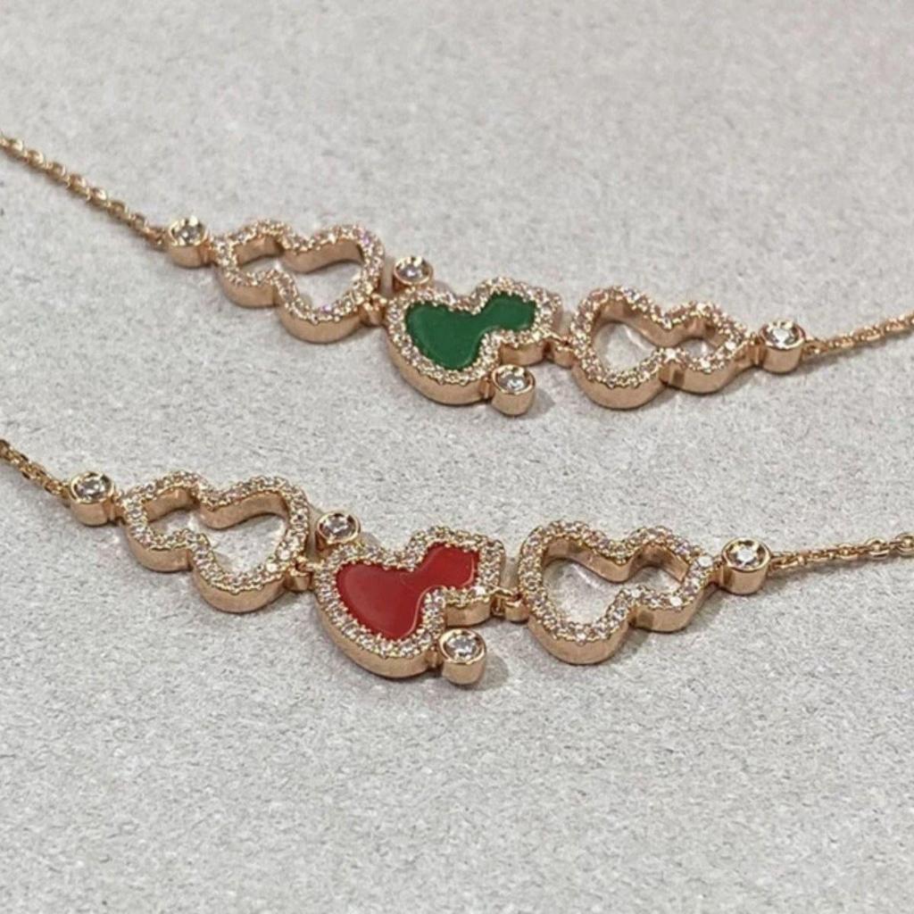 High-End Qilin Family 18K Rose Gold Bracelet with Red Chalcedony & White Mother-of-Pearl