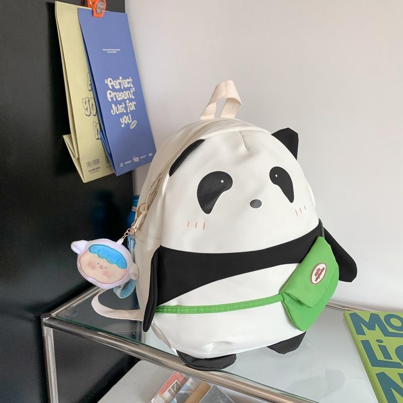 Panda Backpack Cute Cute Backpack Panda College Student Schoolbag Middle School Student Class Large Capacity Schoolbag