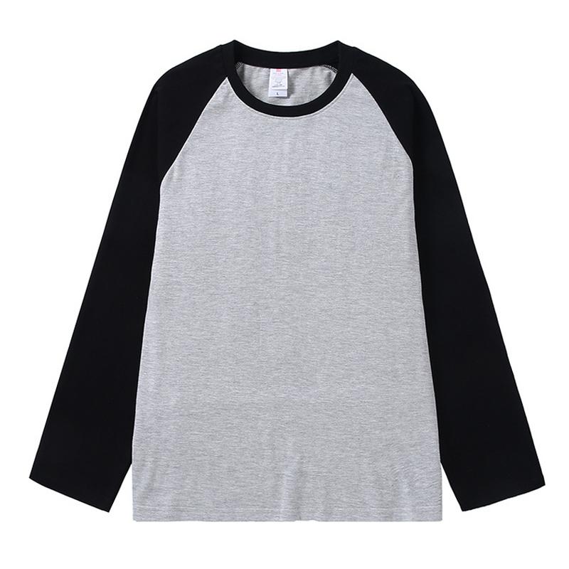 Zirunking 2024 Summer Autumn Longsleeve Loose Causal Unisex Tops 100% Cotton T-shirts Multi Colors Long Sleeve Street Tees HMCJC