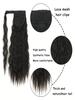 Long Wave Ponytail Wrap Around Wavy Ponytail Extensions Fluffy Hair Piece Magic Paste Ponytail Hairpiece 18 Inch Fake Hair,Suitable For Daily Use