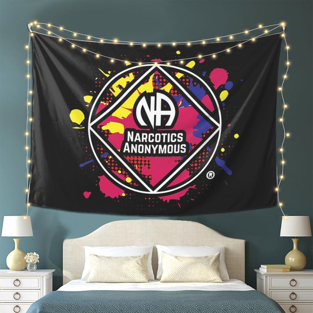 NA Narcotics Anonymous Tapestry Wall Hanging Aesthetic Home Decor Tapestries for Living Room Bedroom
