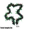 2-20M Green Metallic Tinsel Garland Christmas Ornaments Xmas Tree Twist Garland Ribbon DIY Craft Birthday Wedding Party Decor