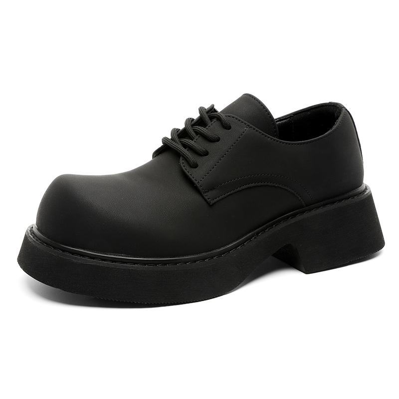 Fashion Fashion Men's Thick Soled Shoes Retro Casual Style Office and Leisure Party High Quality Daily Shoes Derby Dress 38-46 Lace-up