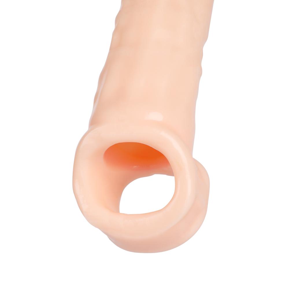 Penis Extender Sex Toys For Men Reusable Condom Dick Sleeve Male Realistic Cock Delay Penis Sleeve