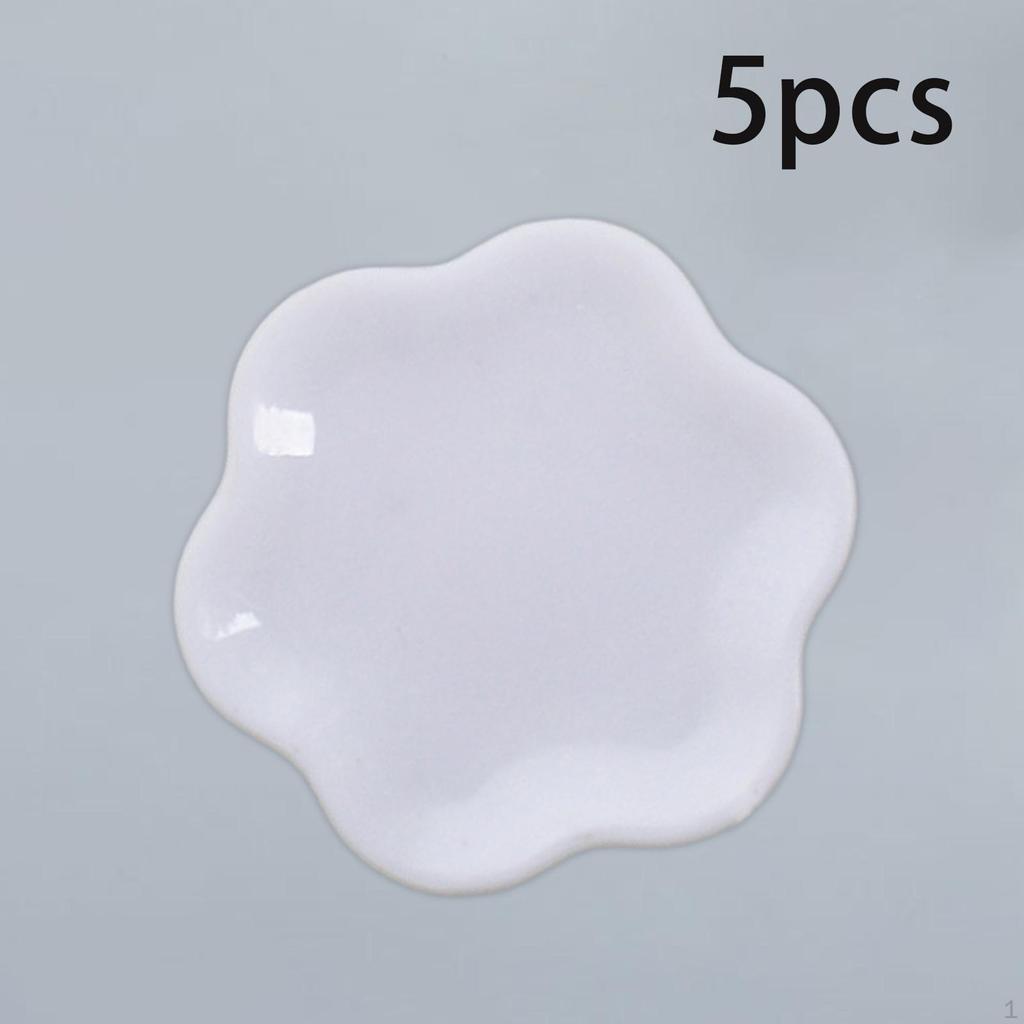 5 Pieces 1:12 Dollhouse Miniature Dish Tray Mini Food Plates Tableware Dessert