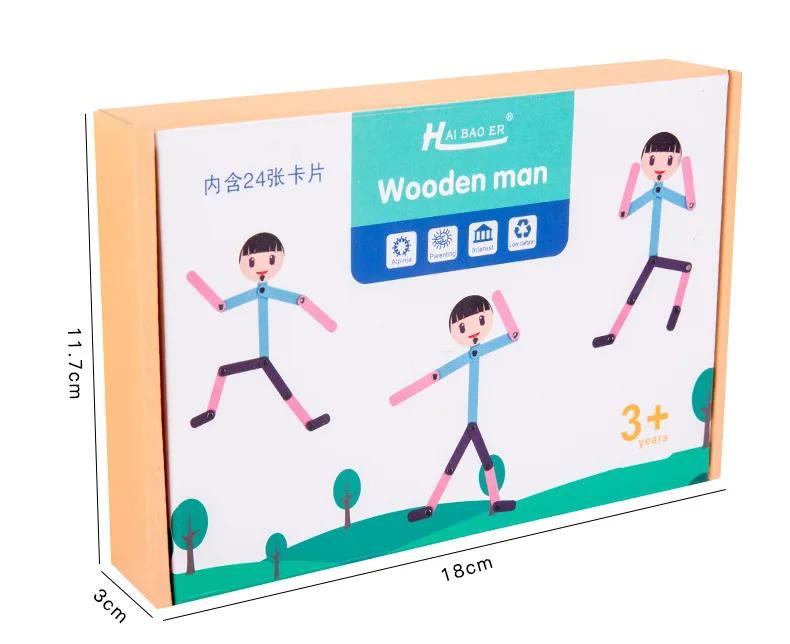Montessori Material DIY Puzzle Toys Boards Educational Game Early Learning Toy For Children Preschool Fine Motor Training Gift