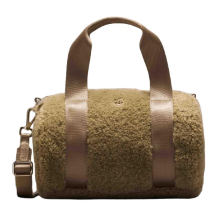 

Lululemon 5L Casual Simple Practical Zipper Closure Fleece Mini Shoulder Crossbody Tote Bag Women bags Hazelnut-Brown Gold LU9C89S-067515 Hazelnuts & Brown & Gold,Mini