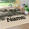 Custom Name Knife Dark Carpet Rug Customizable Soft Washable Anti-Slip Home Living Room Sofa Mats Personalized Rug. 0909105