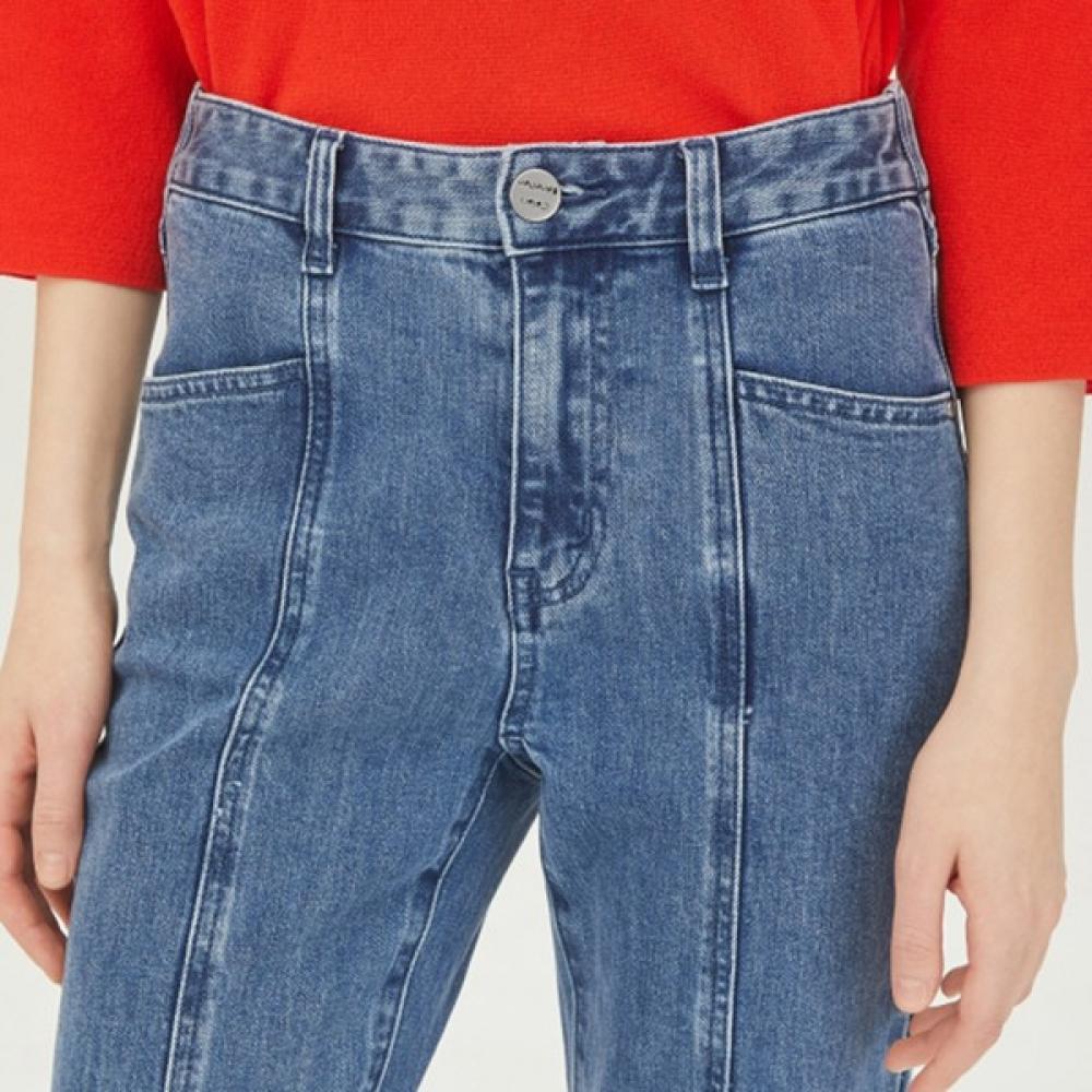 Pantaloni din denim cu croială turn-up Benetton Balance Badp14311 în