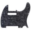 Musiclily Pro 8-Hole Telecaster Pickguard, Made In Japan for Fender Japan Telecaster Electric Guitars, Black Pearl, 4-Piece Set
