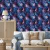 Navy blue, blue, violet and indigo ink wallpaper 50x1000