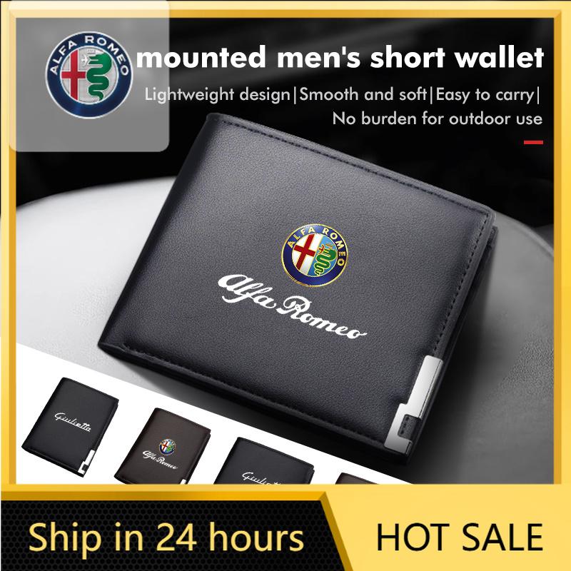 Car Sticker For Alfa Romeo 159 147 Men's Coin Wallet Credit Card Driver License Clip Protector Cover For Alfa Romeo Giulietta 94 RY7