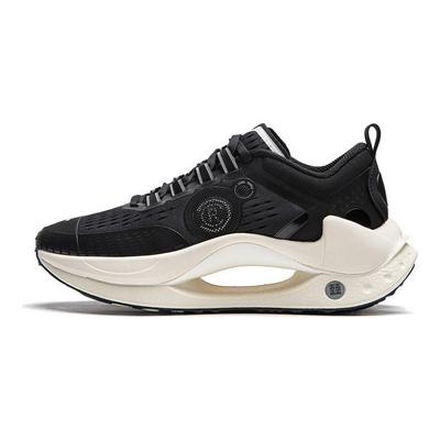 Li Ning Absolute Shadow CRC Reflectante Ligero Alta Resiliencia Moderno Zapatillas Deportivas Casuales Mujer Zapatillas Casuales Negro AZGU042-2