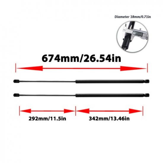 2Pcs For Mercedes-Benz E-Class 2003-2008 Front Hood Lift Support Gas Struts