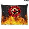 Firefighter Wall Tapestry Aesthetic Wall Hanging Printed Fabric Blanket Decorative Tapestries for Bedroom Living Room Home Decor