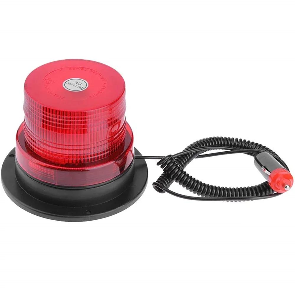 

12~24V LED Strobe Light Circular Car Rotating Traffice Indication Orange Red Flash Car Warning Light Portable Warning Lighting червоний
